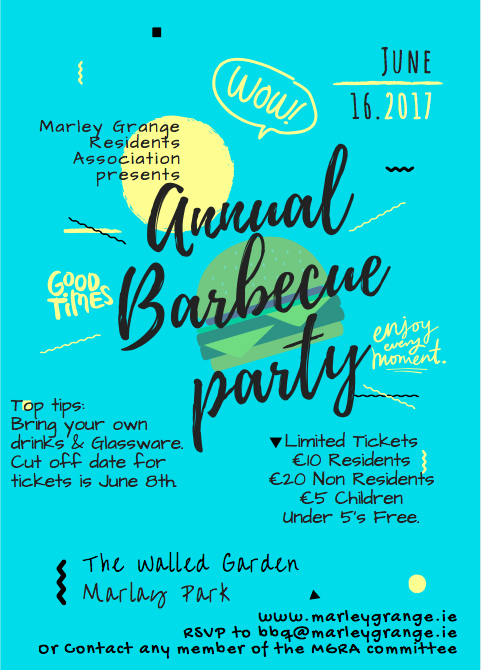 Annual Barbecue Party! Starts at 6:30pm